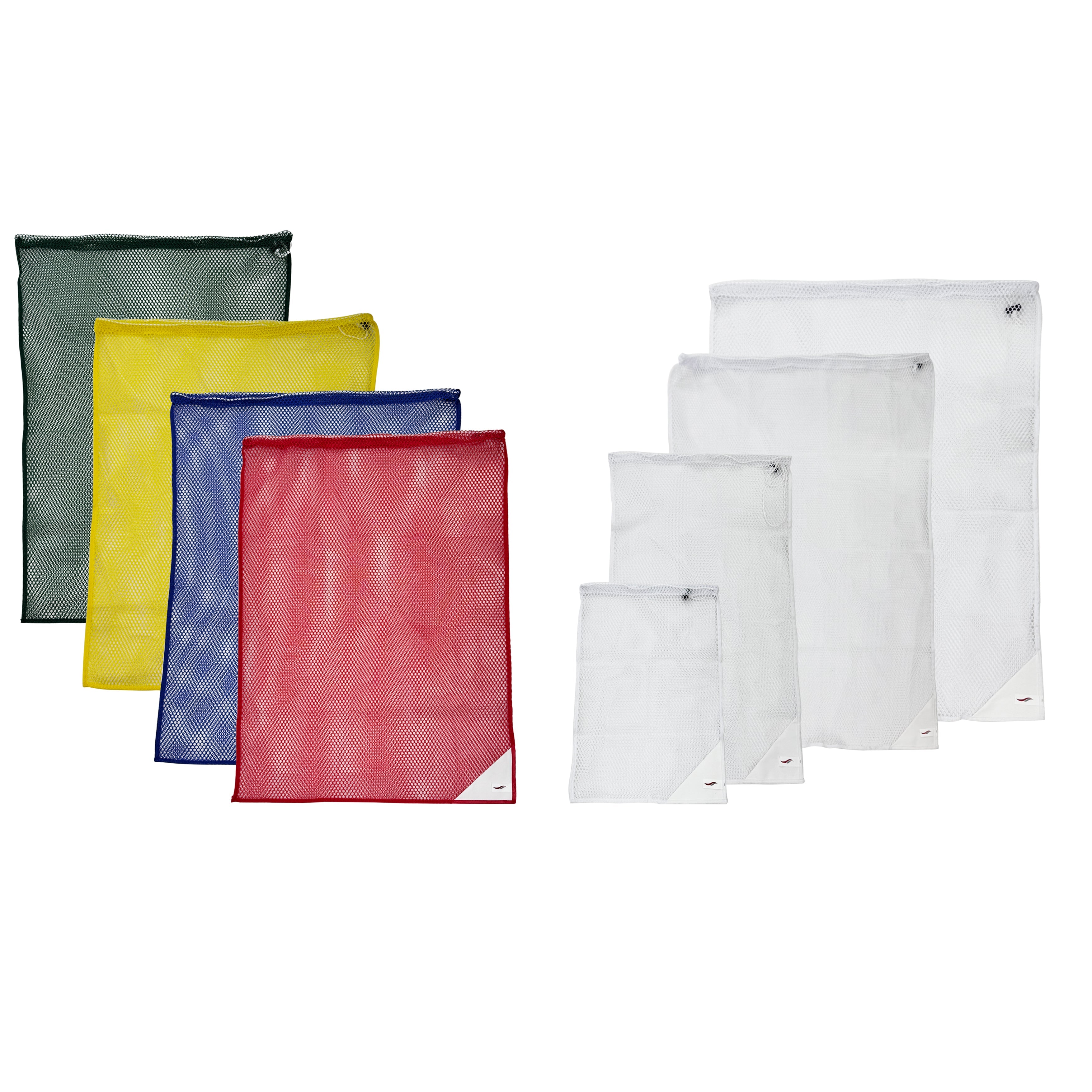 Heavy Duty Washable Mesh Laundry Bag Drawcord Closure, with ID Tag